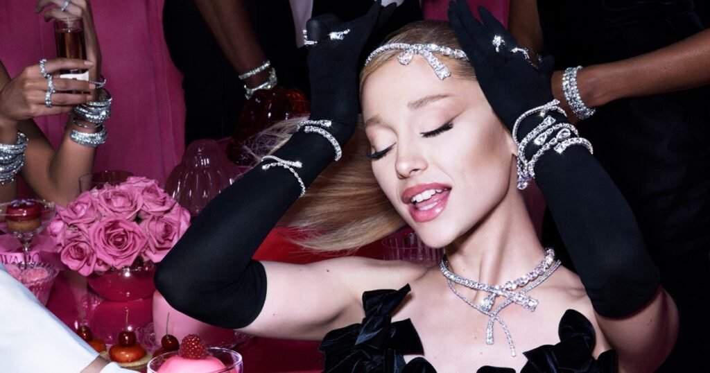 Ariana Grande Gets Glam in Swarovski’s Holiday Jewelry Ad