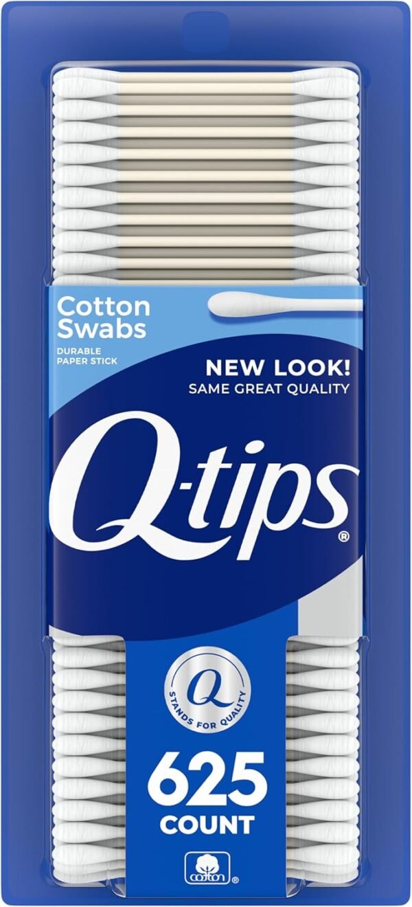 Q-tips Cotton Swabs For Hygiene and Beauty Care Original Cotton Swab Made With 100% Cotton 625 Count