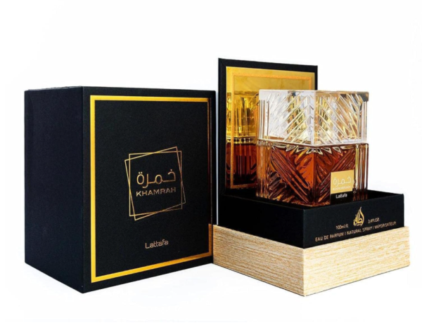 Lattafa Khamrah - Vanilla, Warm Spicy, Amber, Cinnamon - Eau de Parfum Long-Lasting Fragrance for Unisex, 3.40 Ounce / 100 ml